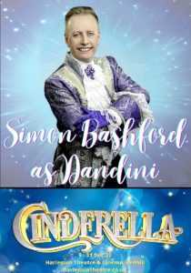 Simon Bashford in Cinderella at the Harlequin Theatre