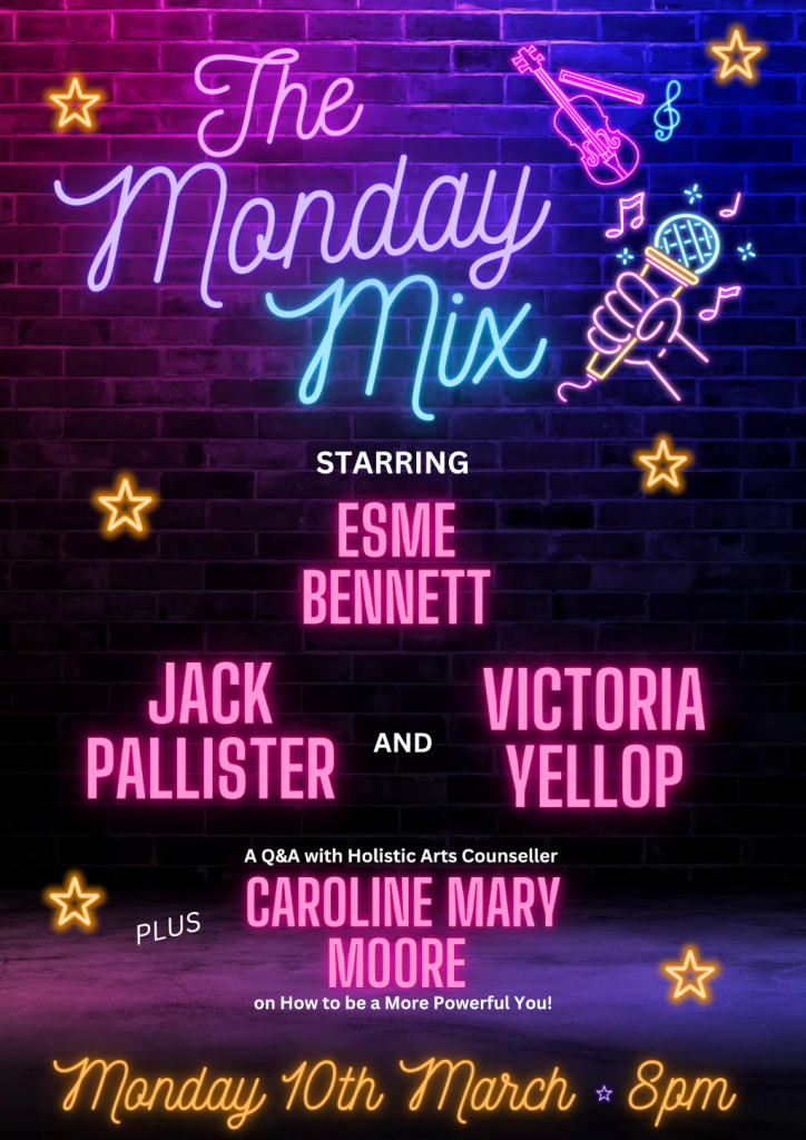 The Monday Mix with Esme Bennet, Jack Pallister, Victoria Yellop plus Q&A with Caroline Mary Moore